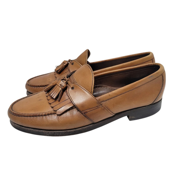 Allen Edmonds Enfield Tassel Loafers Size 12 Men's Brown Excellent Condition - Picture 7 of 15